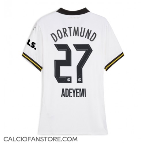 Maglia Calcio Borussia Dortmund Karim Adeyemi #27 Terza Divisa Donna 2024-25 Manica Corta